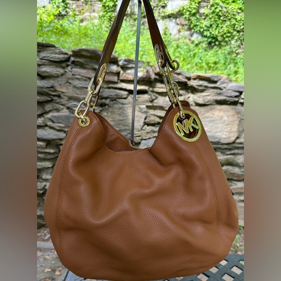 Michael Kors Brown Leather Shoulder Bag - Picture 1 of 9